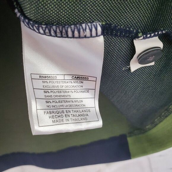 Nike Dri fit Golf Polo Green Black Mens Large Casual Shirt - Picture 3 of 5